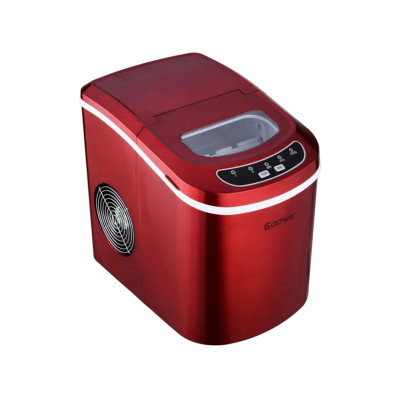 Přenosný výrobník ledu ES10326DE-RE, červený - N
