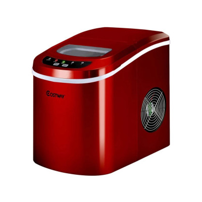 Přenosný výrobník ledu ES10326DE-RE, červený - N