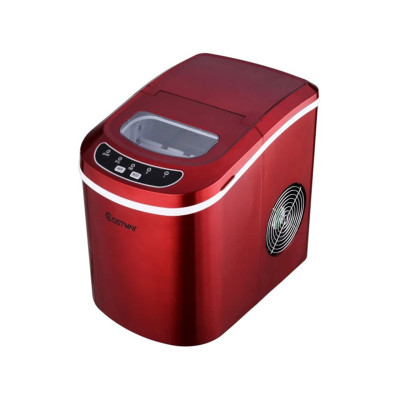 Přenosný výrobník ledu ES10326DE-RE, červený - N