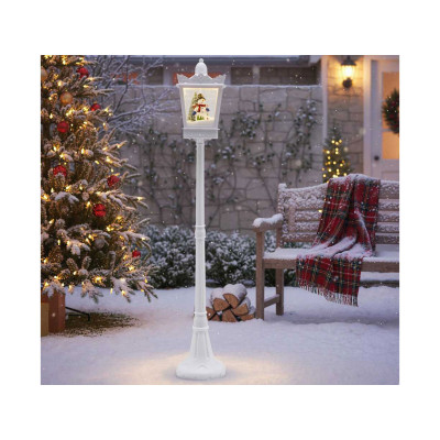 Retro vánoční lampa CM25289DE-WH, 185 cm, bílá - A