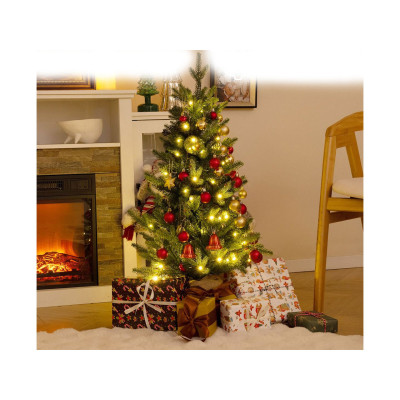 Umělý vánoční stromek CM25030 s 50 LED světly, 90 cm - A