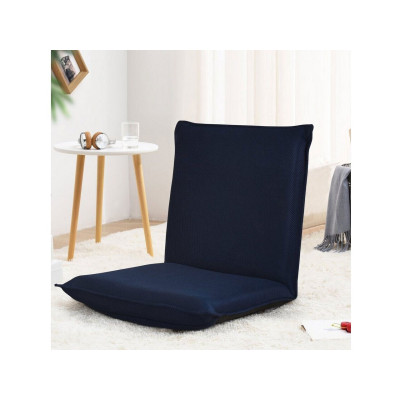 Podlahové křeslo HW65605NY s 6-stupňovým nastavitelným opěradlem, modré - A