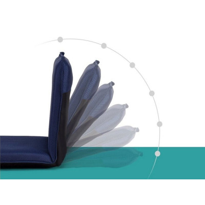 Podlahové křeslo HW65605NY s 6-stupňovým nastavitelným opěradlem, modré - A