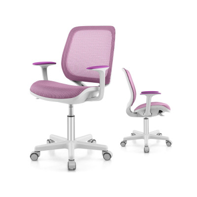 Ergonomická dětská studijní židle HY10192ZS, růžová - A
