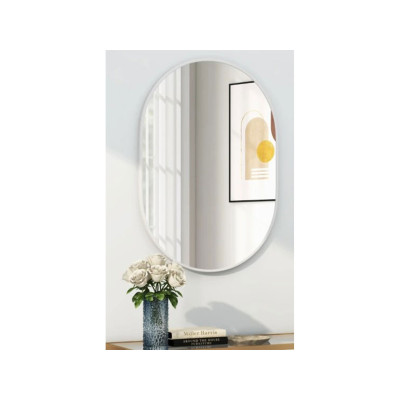 Koupelnové zrcadlo BA8083 s kovovým rámem a odolností proti vodě - A