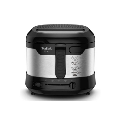 Olejová fritéza TEFAL Uno FF215D30, černá/nerez - B