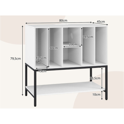 Stojan na gramofon JV12742DE-WH, bílý - B