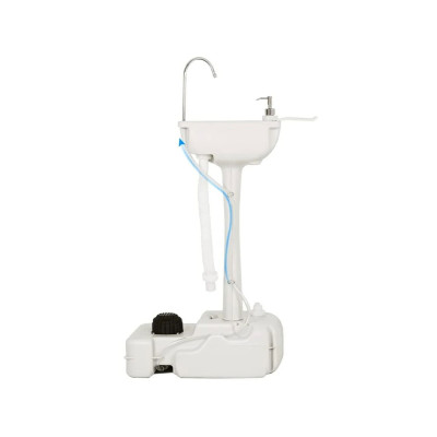 Kempingové umyvadlo OP70582 s nádrží na vodu o objemu 17 l, bílé - A