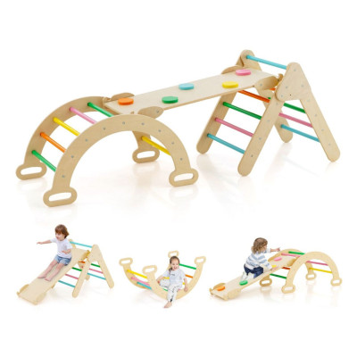 Dřevěná barevná lezecká sada TS10167CL - B