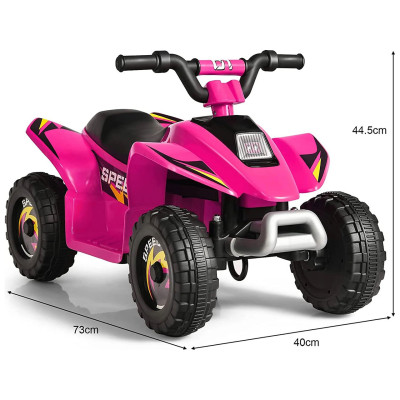 Dětské elektrické auto TY327787DE-PI, 2,8-4,6 km/h, do 30 kg, růžové - A