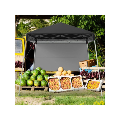 Tradiční černá markýza NP12555DK, 2x2 m s nastavitelnou výškou, černá - B