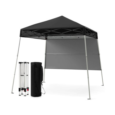 Tradiční černá markýza NP12555DK, 2x2 m s nastavitelnou výškou, černá - B