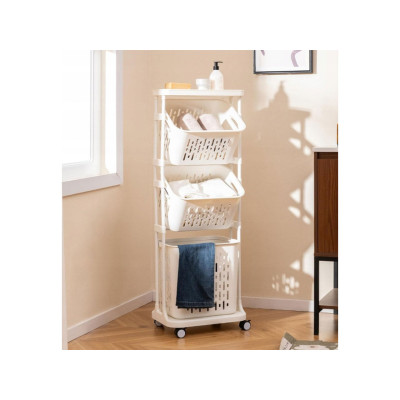 Koš na prádlo JZ10267WH, bílá - A