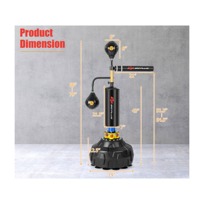 Boxerský trenažér SP37825, otočná hrazda o 360°, nastavitelná výška - A