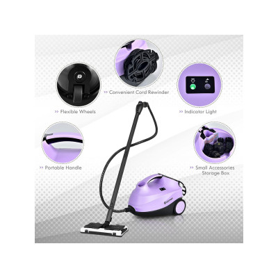 Víceúčelový parní čistič ES10530DE-PU s 1,5l nádrží na čištění, fialový - B