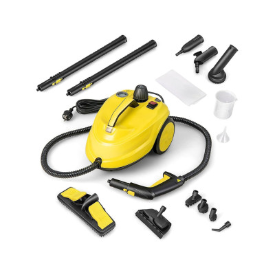 Parní čistič ES10431DE-YW s kolečky a tyčovou rukojetí, žlutý - B