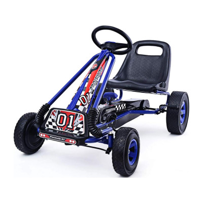 Šlapací motokára TY283250BL s nosností až 30 kg, modré - A