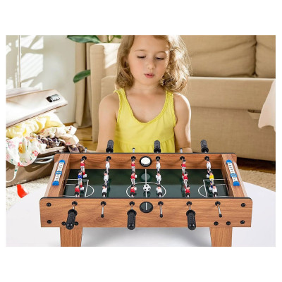 Mini stolní fotbal UY10044BN 69 x 60 x 24 cm, hnědý - B