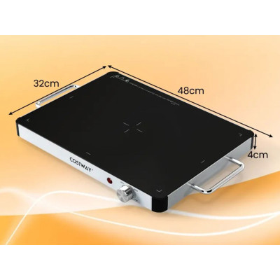 Elektrická varná deska ES10507DE, 48 x 32 x 4 cm, černý - B