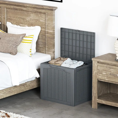 Venkovní úložný box NP12485GR, 96 l, s uzamykatelným víkem - A