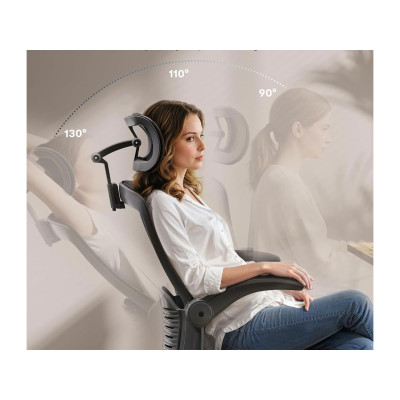 Ergonomická kancelářská židle OC3 PRO, černá - B