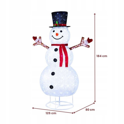 LED vánoční dekorace sněhulák CM24719DE, 184 cm - B