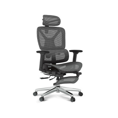 Ergonomická kancelářská židle C7DG-Air LITE PRO pro manažery, tmavě šedá - B