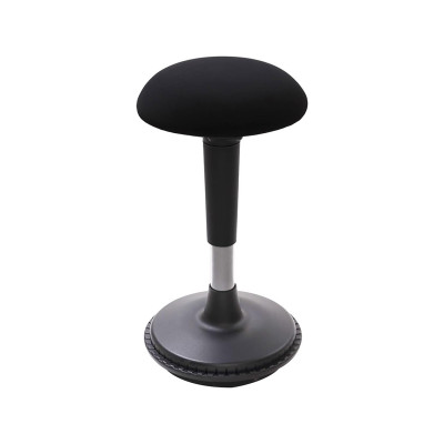 Kyvadlová kancelářská židle, výškově nastavitelný sedák, černá - A