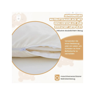 Japonská futonová matrace HU10922BE-D, 140 x 200 cm, béžová - A