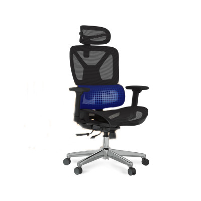 Ergonomická kancelářská židle ErgoX s výškově nastavitelným sedákem, černá - A