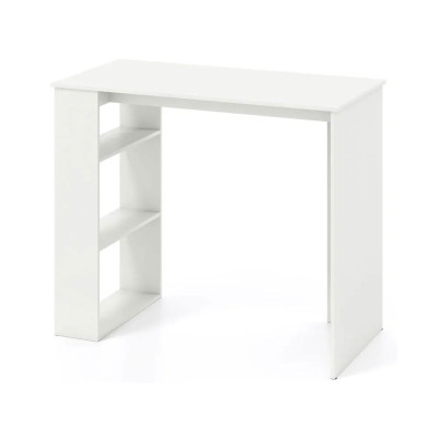 Počítačový stůl s policí CB10868WH, 90cm, bílý - B