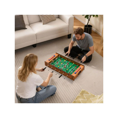 Herní stůl 2 v 1 UY10205 s kompaktní deskou na stolní fotbálek a hokej - N