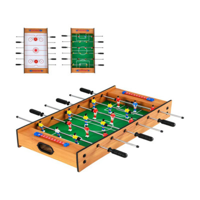 Herní stůl 2 v 1 UY10205 s kompaktní deskou na stolní fotbálek a hokej - N