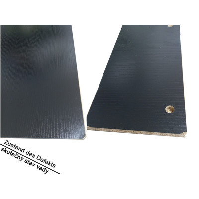 Vysouvací psací stůl CB10920DK, 100 x 63 x 88 cm, černý - B