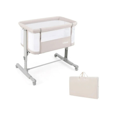 Dětská postýlka a kolébka 3 v 1 BC10258BE, béžová - B