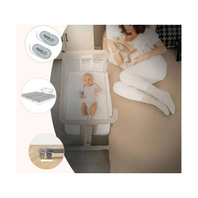 Dětská postýlka a kolébka 3 v 1 BC10258BE, béžová - B