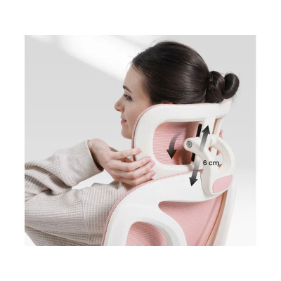 Ergonomická kancelářská židle BS5P, růžová - B