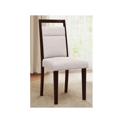 Sada 2 čalouněných jídelních židlí KC58815BE s čalouněným sedákem a sklopným opěradlem - A