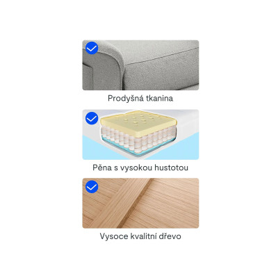Elektrické polohovací křeslo s funkcí naklápění 105°-155°, šedé - B
