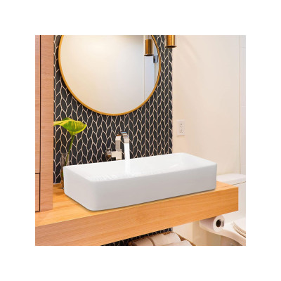 Porcelánové umyvadlo BA7540, 60 x 35 x 11 cm, bílé - A