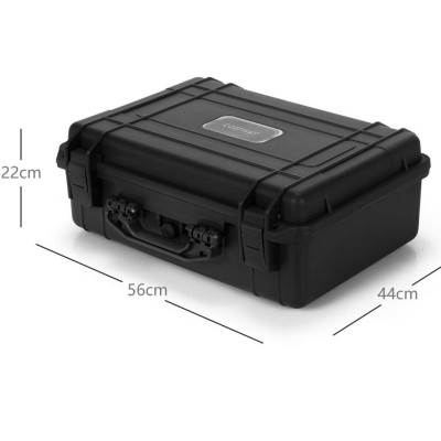 Přenosné vodotěsné pevné pouzdro TA10007 s přizpůsobitelnou pěnou, černý - A