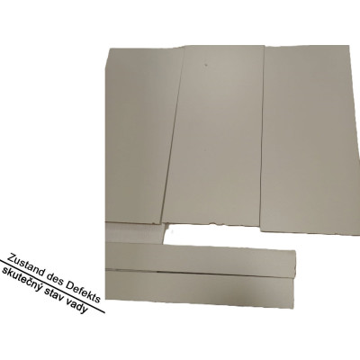 Kuchyňský vozík JV11646CF se 4 patry a kolečky, bílý - B