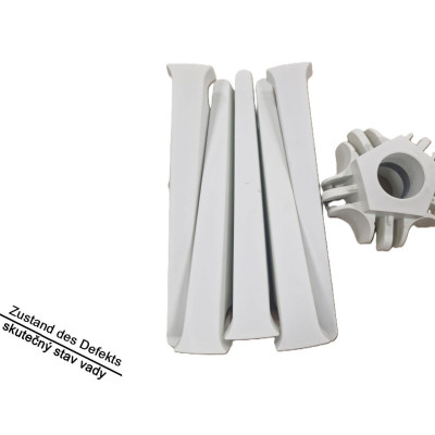 Ergonomická kancelářská židle pro malé prostory s bederní opěrkou, bílá - B