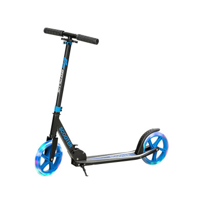 Dětská skládací koloběžka SP38153BL s LED světly, modrá - N