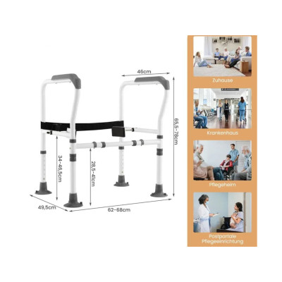 Bezpečnostní zábradlí na toalety JH10015GR, šedé - A