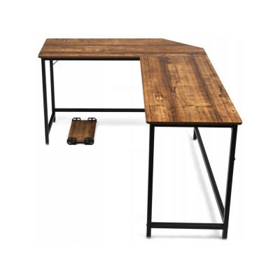 Rohový počítačový stůl HW61782CF, 168 x 125 x 74 cm - A