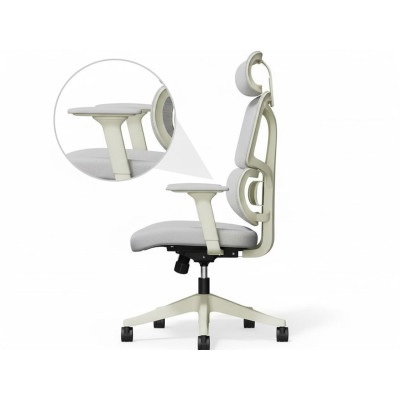 Ergonomická kancelářská židle BS5, šedá - B