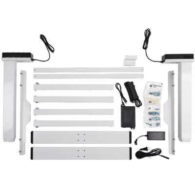 Profesionální stůl E5W-EUV6 white, pouze rám, bílý - A