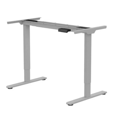 Výškově nastavitelný stůl E1S-PRO-EUAM silver, nosnost 100 kg - N