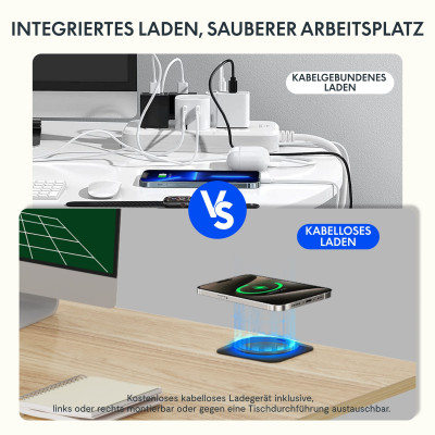 Stůl s paměťovými funkcemi, 110 cm x 54 cm, bílý - B